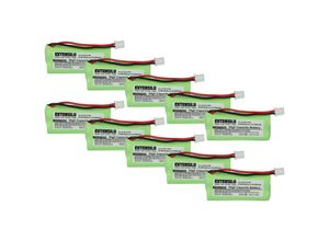 4068201424533 - EXTENSILO 10x Akku kompatibel mit Siemens Gigaset AL110a A260 TRIO A265 A345 AL110 schnurlos Festnetz Telefon (850 mAh 24 V NiMH)