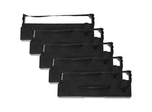 4068201445781 - Vhbw - 5x Farbband Schriftband Ersatz für Epson 653N ERC-27 C43S015366 für Nadeldrucker Bondrucker - Schwarz