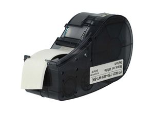 4068201464553 - 1x Schriftband-Kassette Ersatz für Brady BM21-750-499 für Etiketten-Drucker 1905mm Schwarz auf Weiß Nylon - Vhbw