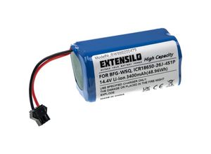 4068201474859 - 1x Akku kompatibel mit Eufy RoboVac G35+ Saugroboter Blau (3400 mAh 144 v Li-Ion) - Extensilo