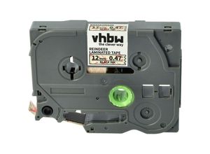 4068201482670 - Schriftband-Kassette kompatibel mit Brother pt D200SN D201 D201CS D202 D200SA D200VP Etiketten-Drucker Schwarz auf Weiß Rot (Rentiermuster)