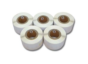 4068201490286 - Set 5x Etiketten-Rolle 28mm x 89mm (130 Etiketten) Ersatz für Dymo 99010 für Etiketten-Drucker - Vhbw