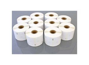 4068201490354 - Vhbw - Set 10x Etiketten-Rolle 57mm x 32mm (1000 Etiketten) kompatibel mit Dymo LabelWriter 400 Turbo EL40 EL60 Etiketten-Drucker