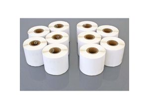 4068201490491 - Vhbw - Set 10x Etiketten-Rolle 59mm x 190mm (110 Etiketten) Ersatz für Dymo 99019 für Etiketten-Drucker