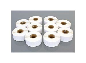 4068201491313 - Vhbw - Set 10x Etiketten-Rolle 19mm x 51mm (220 Etiketten) kompatibel mit Dymo LabelWriter EL60 Turbo LW400 Duo Etiketten-Drucker