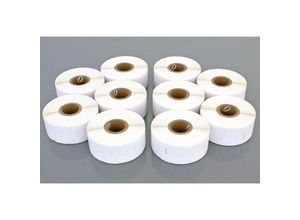 4068201491320 - Set 10x Etiketten-Rolle 19mm x 51mm (220 Etiketten) kompatibel mit Dymo LabelWriter LW400 Turbo LW450 Duo LW450 Etiketten-Drucker - Vhbw