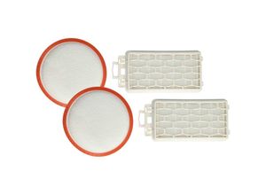 4068201498152 - vhbw Filter-Set kompatibel mit Dirt Devil Infinity Rebel 51 DD5510-5 51 DD5510-6 Staubsauger - 4x Filter (Motorschutz-Filter Ausblas-Filter)