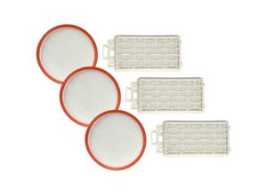 4068201498398 - Vhbw - Filter-Set kompatibel mit Dirt Devil Infinity Rebel 53HF DD5551-0 Staubsauger - 6x Filter (Motorschutz-Filter Ausblas-Filter)
