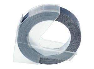 4068201502378 - 3D Prägeband-Schriftband-Kassette kompatibel mit Typo Clic Etiketten-Drucker 9mm Weiß auf Blau - Vhbw