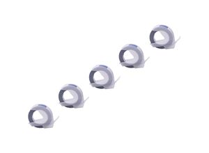 4068201502620 - 5x 3D Prägeband-Schriftband-Kassette kompatibel mit Phomemo E975 Etiketten-Drucker 9mm Weiß auf Blau - Vhbw