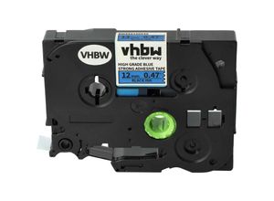 4068201502903 - Vhbw - Schriftband-Kassette Ersatz für Brother HGE-S531 HGES531 AHe-S531 für Etiketten-Drucker 12mm Schwarz auf Blau