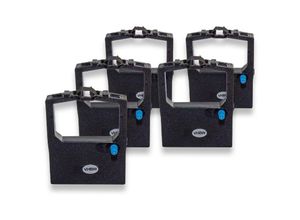 4068201504709 - 5x Farbband Schriftband kompatibel mit oki Microline ml 280 Elite Serial ml 280 Elite Parallel Nadeldrucker Bondrucker - Schwarz - Vhbw