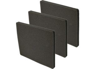 4068201512537 - vhbw Filterset 3x Staubsaugerfilter kompatibel mit Electrolux ZCX6410 (910288778) Staubsauger - Abluftfilter (Schwammfilter) Schwarz