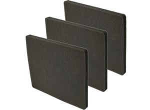 4068201512834 - Vhbw - Filterset 3x Staubsaugerfilter kompatibel mit Electrolux ZSC6910 (903151617) Staubsauger - Abluftfilter (Schwammfilter) Schwarz