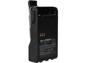 4068201517983 - vhbw Akku kompatibel mit Motorola GP328 Plus EX600xls GL2000 EX600 XLS Funkgerät Walkie Talkie (2600 mAh 72 V Li-Ion) + Gürtelclip