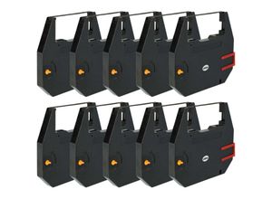 4068201520143 - Vhbw - 10x Farbband Schriftband kompatibel mit Royal Signet tq 920 Nadeldrucker Bondrucker - Carbonband Schwarz