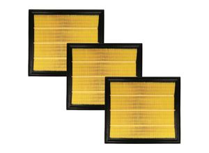 4068201522185 - vhbw Set 3x Flachfaltenfilter kompatibel mit Nilfisk Alto Wap SQ850-11 Staubsauger - Filterelement