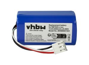 4068201553738 - Vhbw - Akku kompatibel mit Philips fc 8603 fc 8700 Saugroboter (2000 mAh 128 v Li-Ion)