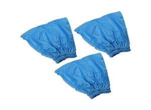4068201562068 - Vhbw - 3x Textilfilter kompatibel mit Niteo Tools IPX4 Tools VC0057-19 Staubsauger Nass- Trockensauger - Stoffbeutel Abwaschbar Blau