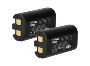 4068201791420 - 2x Akku kompatibel mit Rhino 5200 Drucker Kopierer Scanner Etiketten-Drucker (800 mAh 74 v Li-Ion) - Vhbw