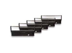 4068201791512 - 5x Farbband Schriftband Ersatz für Epson S015369 für Nadeldrucker Bondrucker - Schwarz - Vhbw