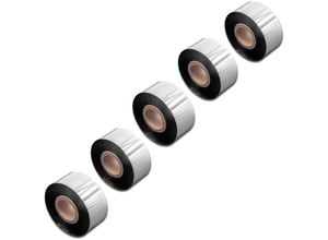 4068201798962 - 5x Thermotransfer-Band kompatibel mit Zebra ZT230 ZT420 ZT220 ZT410 Drucker Etikettendrucker Wischfest 30 mm x 300 m Wachs Harz Schwarz - Vhbw