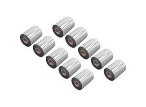 4068201804281 - 10x Thermotransfer-Band kompatibel mit tsc MX240 MH640 MH640T MH640P Drucker Etikettendrucker Wischfest 90 mm x 300 m Wachs Harz Schwarz - Vhbw