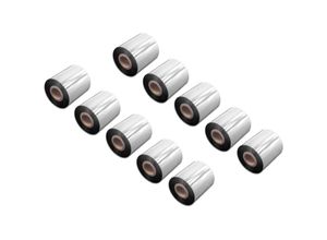 4068201805271 - 10x Thermotransfer-Band kompatibel mit tsc TTP-2410MT TTP-243E Pro Drucker Etikettendrucker Wischfest 70 mm x 300 m Wachs Harz Schwarz - Vhbw