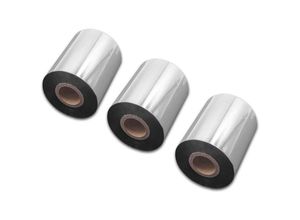 4068201806858 - 3x Thermotransfer-Band kompatibel mit Zebra ZT620 ZT610 ZT510 Drucker Etikettendrucker Wischfest 80 mm x 300 m Wachs Harz Schwarz - Vhbw