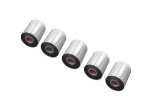 4068201807404 - 5x Thermotransfer-Band kompatibel mit Valentin Vario 104 8 Vario 107 12 Drucker Etikettendrucker Wischfest 80 mm x 300 m Wachs Harz Schwarz - Vhbw 4068201807404 - 5x Thermotransfer-Band kompatibel mit Valentin Vario 104 8 Vario 107 12 Drucker Etikettendrucker Wischfest 80 mm x 300 m Wachs Harz Schwarz - Vhbw