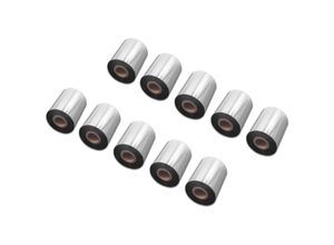 4068201808036 - 10x Thermotransfer-Band kompatibel mit tsc TX200 TTP-644MT TX600 TX300 Drucker Etikettendrucker Wischfest 80 mm x 300 m Wachs Harz Schwarz