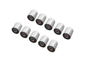4068201808098 - 10x Thermotransfer-Band kompatibel mit Valentin Vario 104 8 Vario 107 12 Drucker Etikettendrucker Wischfest 80 mm x 300 m Wachs Harz Schwarz