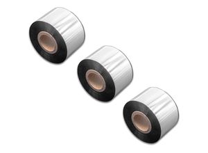 4068201808838 - 3x Thermotransfer-Band kompatibel mit tsc MX240P MX340P MX340 MX640 Drucker Etikettendrucker Wischfest 40 mm x 300 m Wachs Harz Schwarz - Vhbw