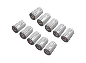 4068201825033 - Vhbw - 10x Thermotransfer-Band kompatibel mit Valentin Desco 106 Drucker Etikettendrucker Wischfest 110 mm x 300 m Wachs Harz Schwarz
