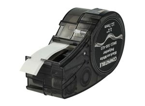 4068201856662 - 1x Schriftband-Kassette kompatibel mit Brady M210 M210-LAB M211 Etiketten-Drucker 127mm Schwarz auf Weiß Polyester - Vhbw