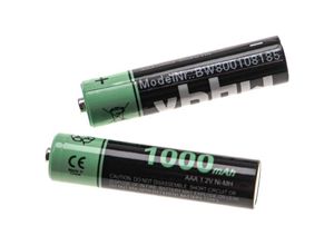 4068201906350 - 2x Akku kompatibel mit aeg Solo 10 schnurlos Festnetz Telefon (1000 mAh 12 v NiMH) - Vhbw