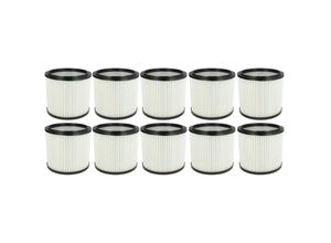 4068201924392 - 10x Faltenfilter kompatibel mit Lavor Genio GN22 GN32 GBX22 GBX32 GNX32 GNX22 Staubsauger - Filter Patronenfilter weiß - Vhbw