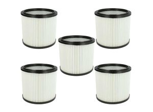 4068201924675 - 5x Faltenfilter kompatibel mit Lavor Genio GN22 GN32 GBX22 GBX32 GNX32 GNX22 Staubsauger - Filter Patronenfilter weiß - Vhbw