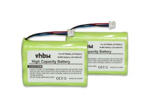 4068201929748 - 2x Akku Ersatz für CPH-464Q3S NT7B65LD NT7B65KL für schnurlos Festnetz Telefon (800 mAh 36 v NiMH) - Vhbw