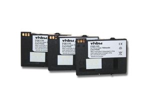 4068201937507 - 3x Akku kompatibel mit Siemens Gigaset SL560 SL565 SL555 SL56 SL74 SL55 SL550 schnurlos Festnetz Telefon (700 mAh 37 v Li-Ion) - Vhbw