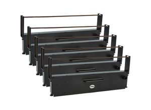 4068201945526 - 5x Farbband Schriftband kompatibel mit Huth t 450 Series Nadeldrucker Bondrucker - Lila - Vhbw