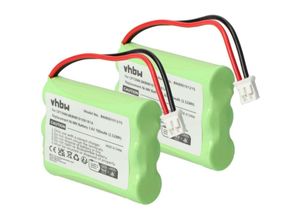 4068201972584 - 2x Akku Ersatz für Alcatel ntm bkbnb 101 13 1 für schnurlos Festnetz Telefon (700 mAh 36 v NiMH) - Vhbw