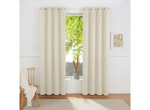 4068222004172 - Verdunkelungsvorhang MY HOME Sola Gardinen Gr 245 cm Ösen 270 cm beige Ösen