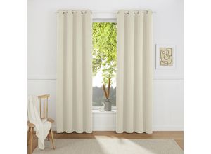 4068222004899 - Verdunkelungsvorhang MY HOME Sola Gardinen Gr 225 cm Ösen 270 cm beige Ösen Breite 130 cm und 270 cm 1 Schaleinfarbig Verdunkelung Überbreite