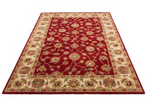 4068222067726 - Wollteppich HOME AFFAIRE Sahil Teppiche Gr B L 60 cm x 90 cm 14 mm 1 St rot Esszimmerteppiche reine Wolle Orientteppich ideal im Wohnzimmer & Schlafzimmer