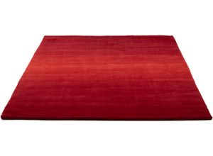 4068222076148 - Wollteppich HOME AFFAIRE Violetta Teppiche Gr B L 70 cm x 140 cm 14 mm 1 St rot Esszimmerteppiche reine Wolle handgewebt weiche Haptik