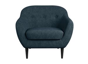 4068222083160 - Sessel HOME AFFAIRE Roni Gr Microfaser B H T 87 cm x 83 cm x 84 cm blau Home Affaire Wellenunterfederung für hohen Sitzkomfort Massivholzfüße