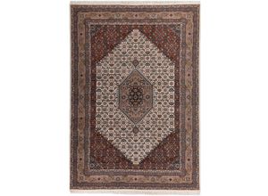 4068222088127 - Orientteppich HOME AFFAIRE BB Oriental Teppiche Gr B L 40 cm x 60 cm 12 mm 1 St braun (cream braun) Orientalische Muster reine Wolle handgeknüpft orientalisches Design Wohnzimmer