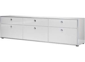 4068222093824 - Lowboard PLACES OF STYLE Imperia Sideboards Gr B H T 220 cm x 60 cm x 42 cm 3 weiß (weiß hochglanz lack) Lowboards elegante Hochglanzoptik aus Italien