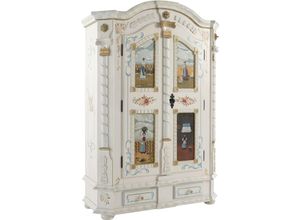 4068222104025 - Fächerschrank HOME AFFAIRE Teisendorf Schranke Schränke Gr B H T 129 cm x 186 cm x 56 cm 2 St Komplettausführung weiß (weiß painted) Home Affaire